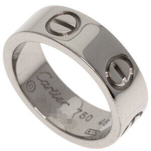 CARTIER Authentic 18k Silver Love Ring #46